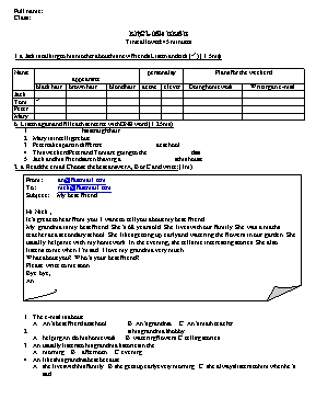 Bài tập Unit 6 môn Tiếng Anh 6 (Thí điểm)